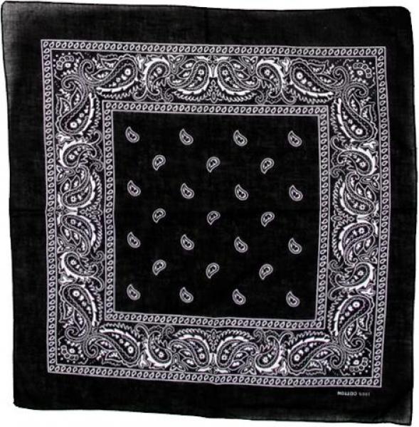 Bandana: Schwarz / Weiß