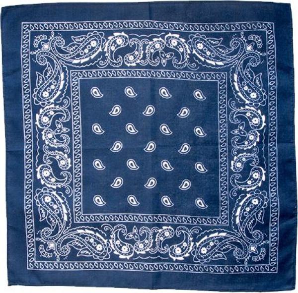 Bandana: Navy / Weiß