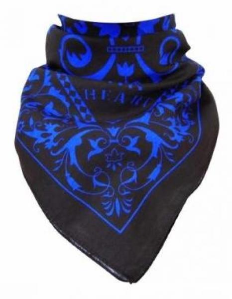 Bandana: Blau / Schwarz