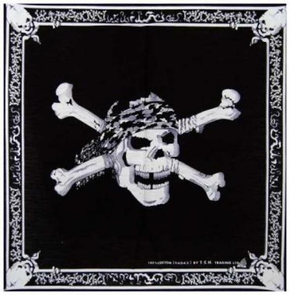 Bandana:  Pirat Schwarz