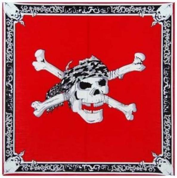 Bandana:  Pirat  Rot